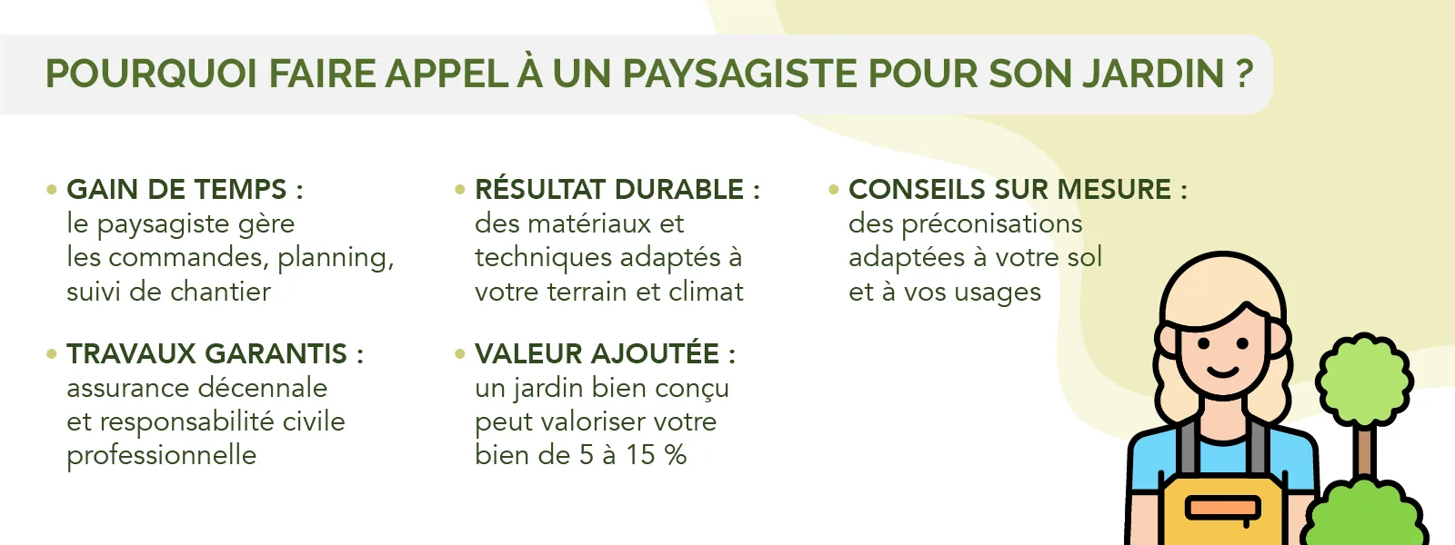 intérêts de faire appel à un paysagiste pour créer un jardin